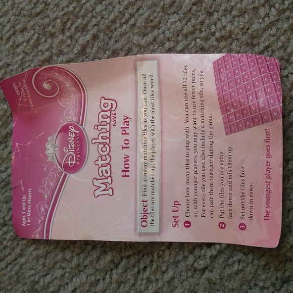 ✨5/$15✨ Disney Princess Matching Game - Picture 5 of 6